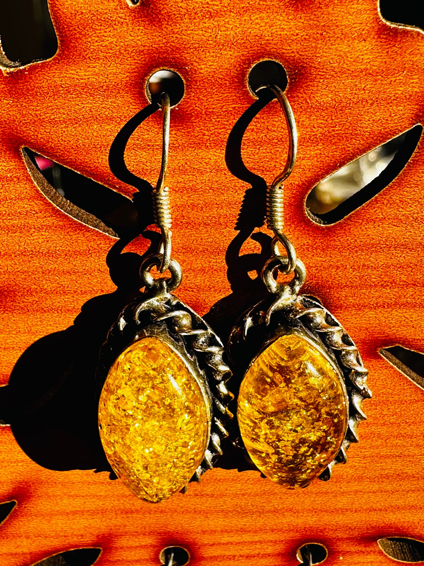 Aretes de ámbar (Pendientes de ámbar)