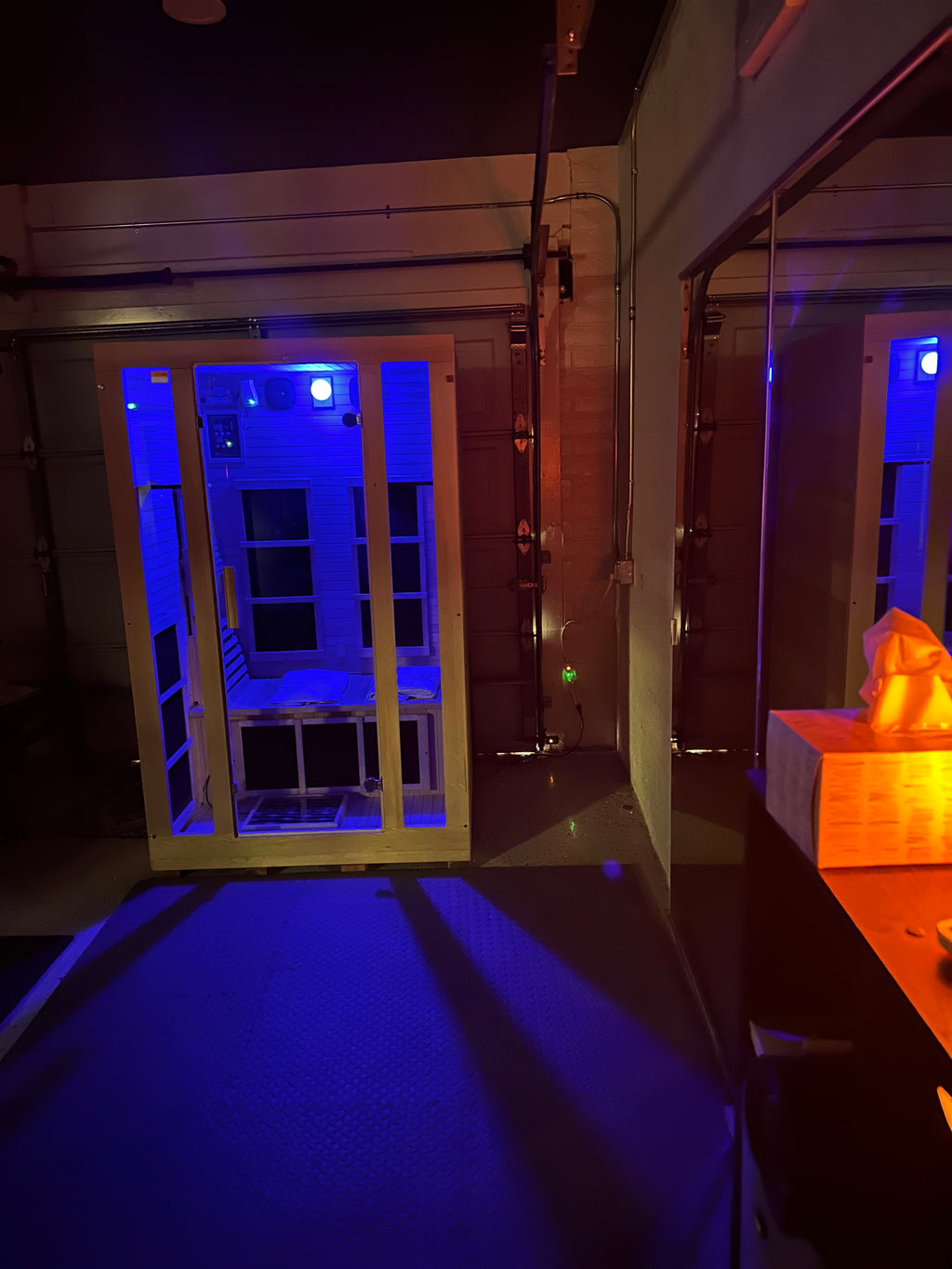 Pase de gimnasio y infrarrojos