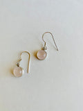 Aretes de Cuarzo de Rosa (Rose quartz earrings)